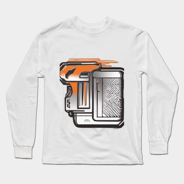 Abstract Sci-Fi Pistol Design No. 811 Long Sleeve T-Shirt by cornelliusy